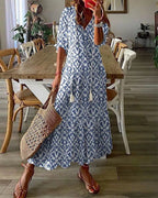 Luna | Mühelos Boho-Stil Midi Kleid