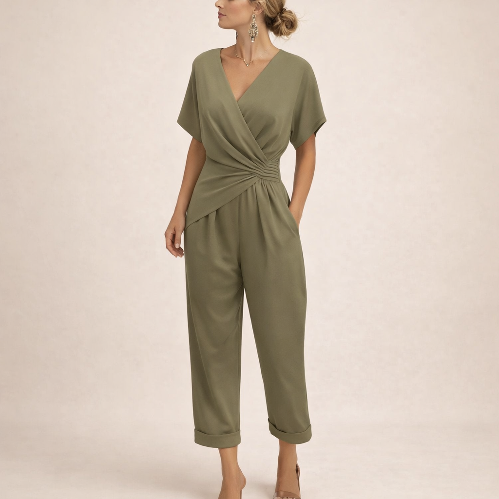 Kayla | Eleganter Wickel-Overall