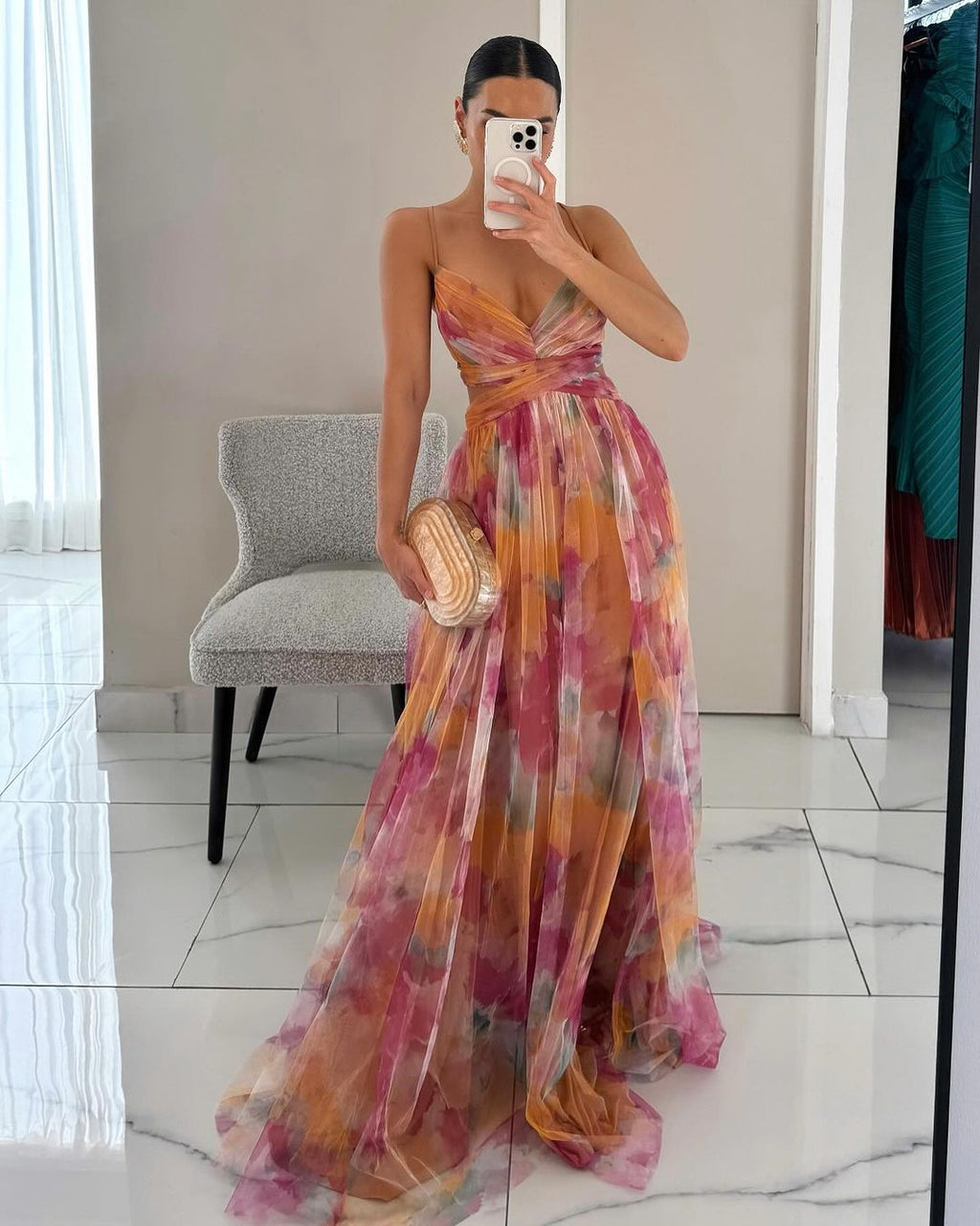 Flora | Maxikleid mit Blumenprint (LIMITIERTE AUFLAGE)