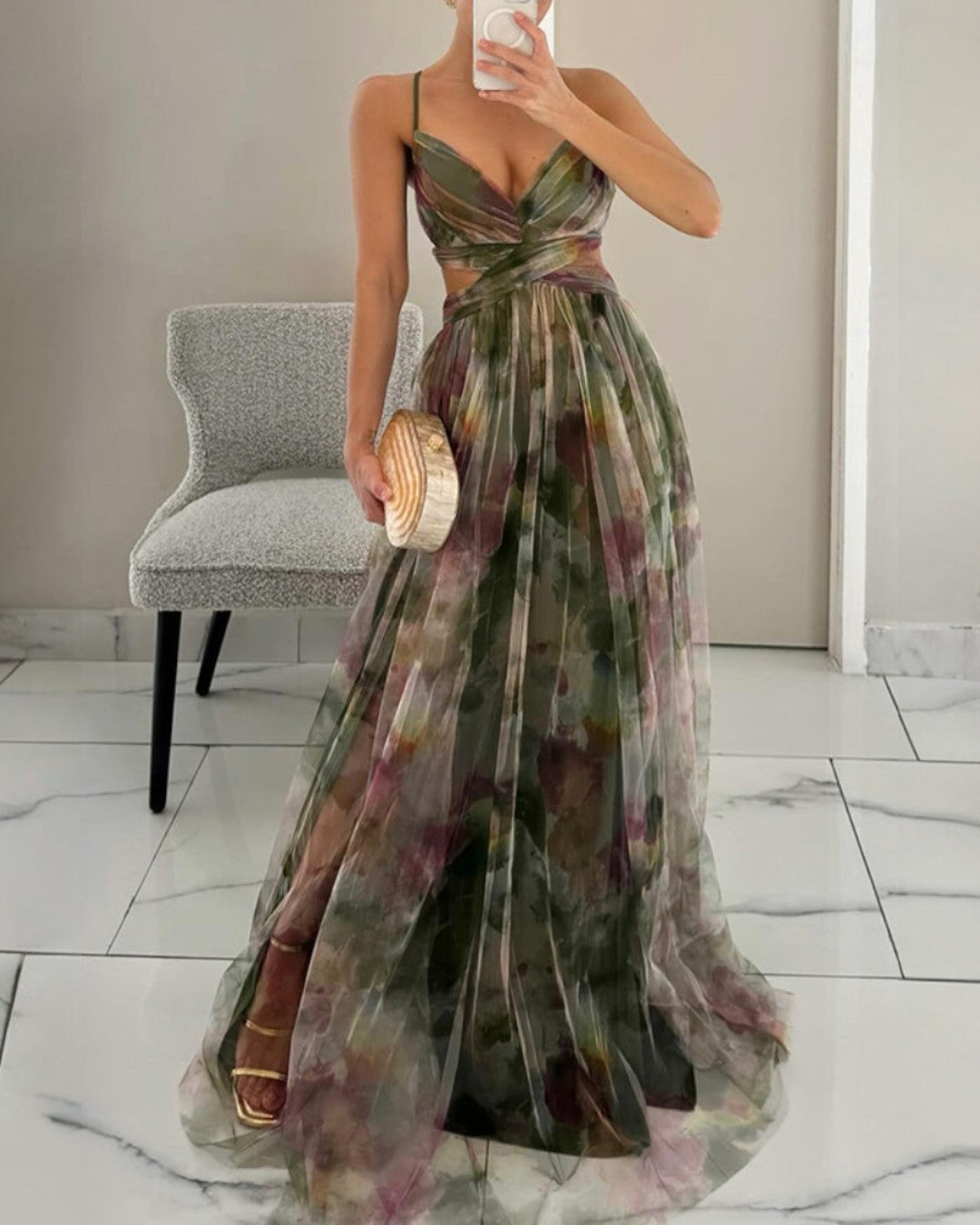 Flora | Maxikleid mit Blumenprint (LIMITIERTE AUFLAGE)