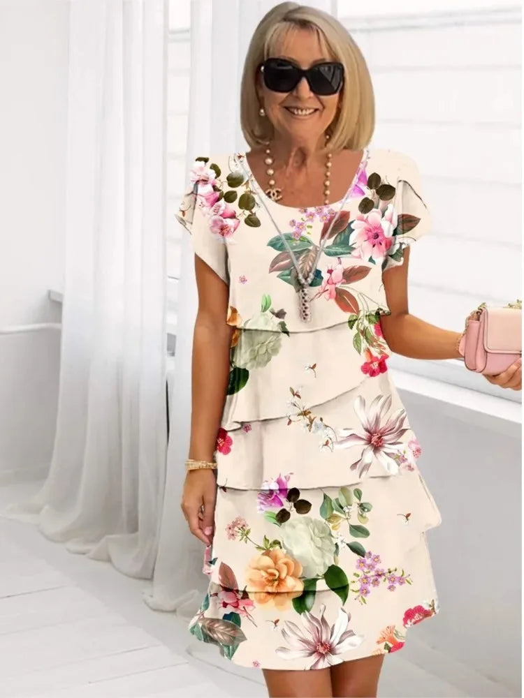 Clara | Fließendes Kleid mit Rüschen
