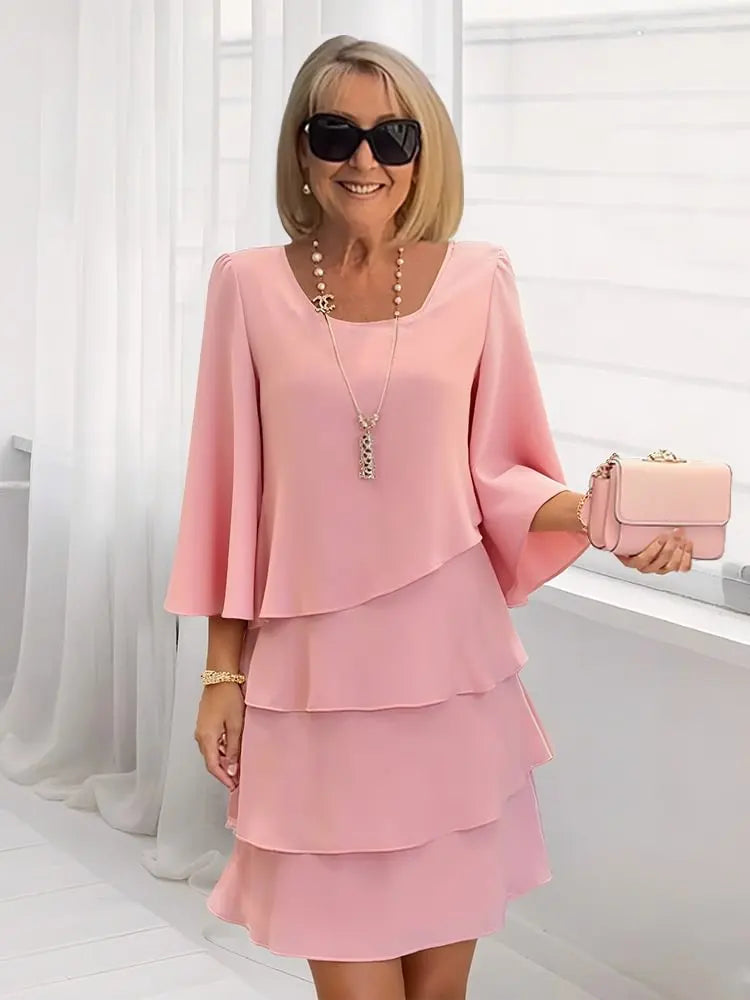 Clara | Fließendes Kleid mit Rüschen