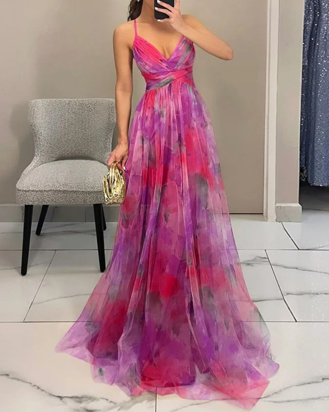 Flora | Maxikleid mit Blumenprint (LIMITIERTE AUFLAGE)