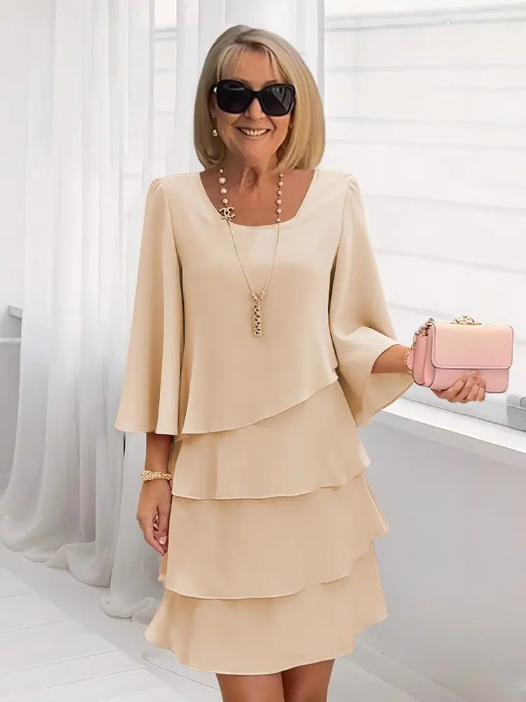 Clara | Fließendes Kleid mit Rüschen