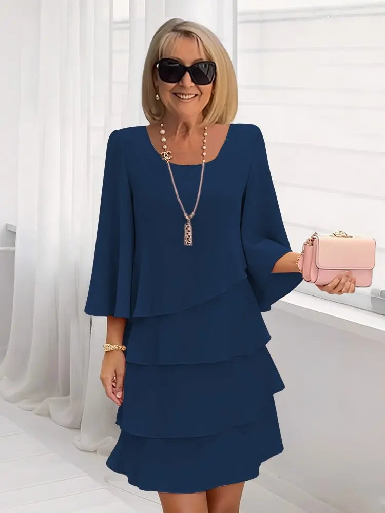 Clara | Fließendes Kleid mit Rüschen