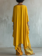 Luftiges Zweiteiler Set mit floraler Hose
