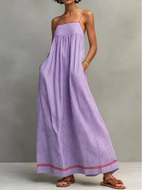 PAMELA | FLIEßENDES SOMMER MAXIKLEID