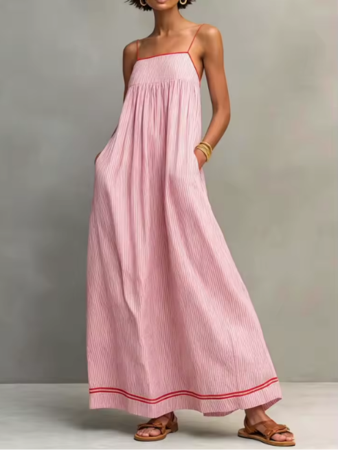 PAMELA | FLIEßENDES SOMMER MAXIKLEID
