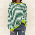 Juliana | Streifenloser Lässiger Pullover